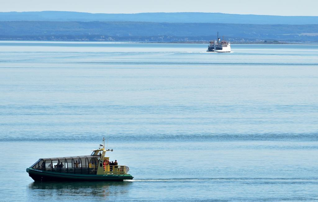 Motel Et Chalets Bo-Fleuve Evangeline Saint-Siméon Kültér fotó