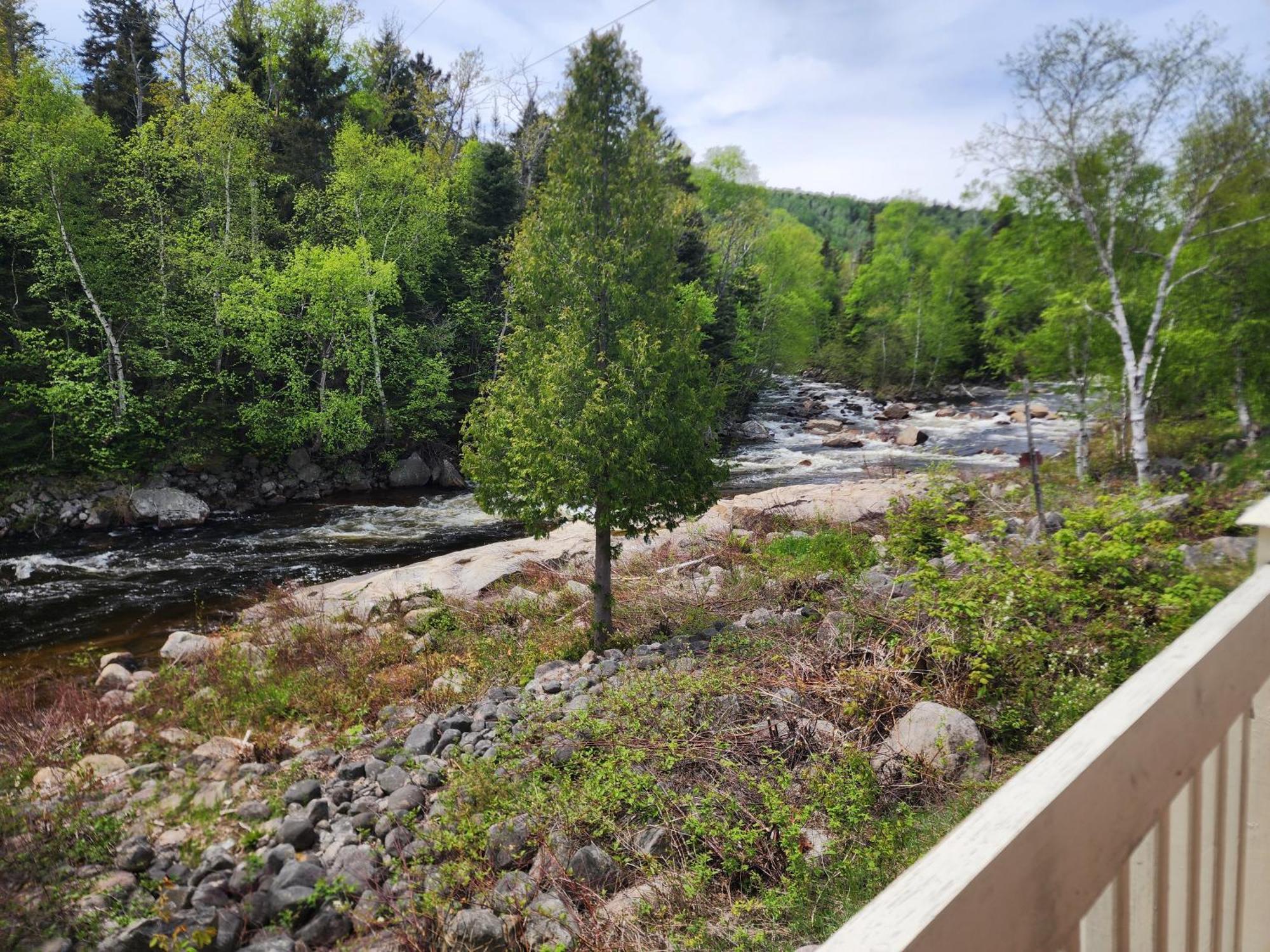 Motel Et Chalets Bo-Fleuve Evangeline Saint-Siméon Kültér fotó